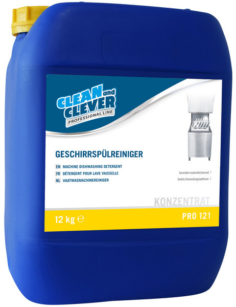 CLEAN and CLEVER Geschirrspülreiniger PRO 121, Kanister à 12 kg