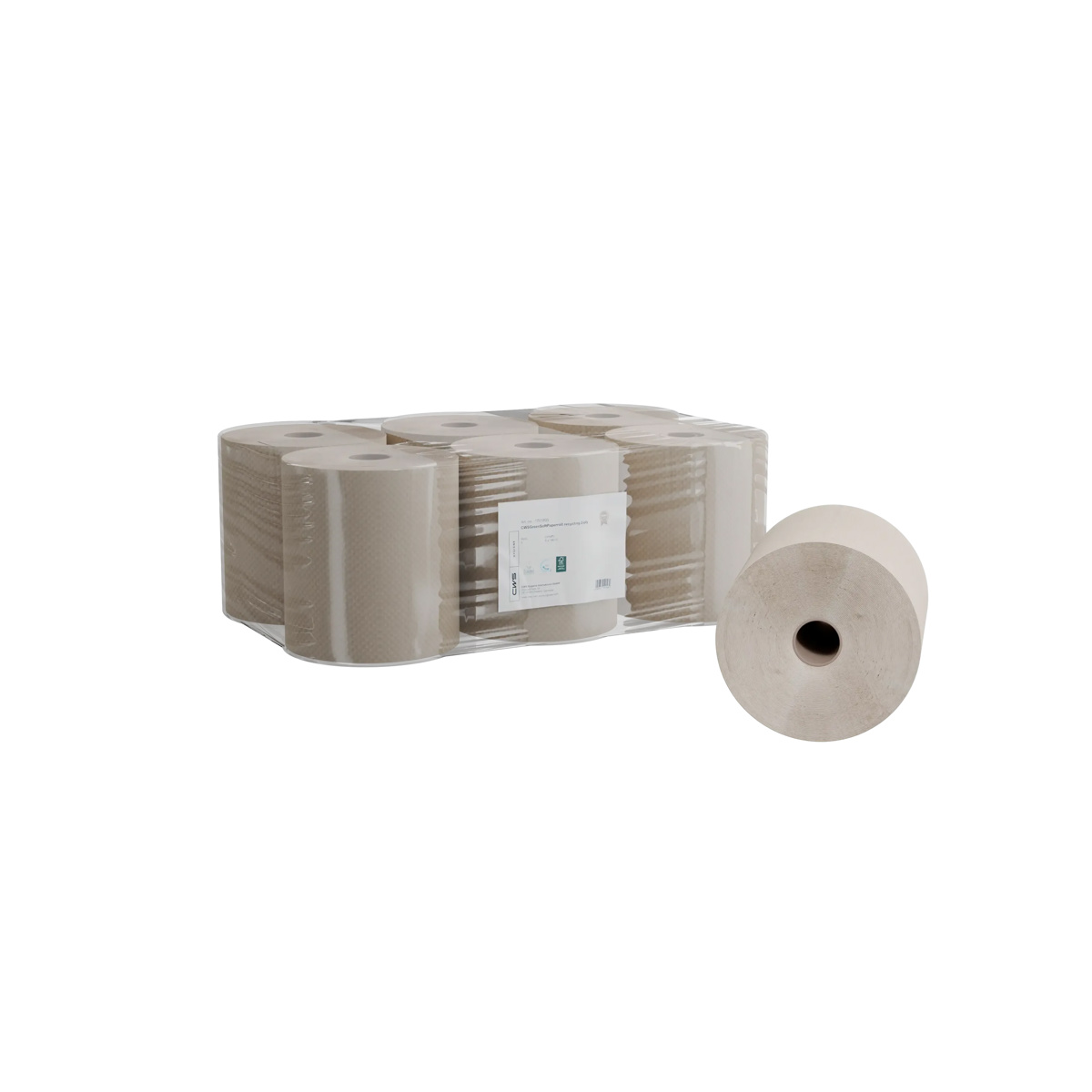 CWS GreenSoft PureLine EcoBlack Rollenpapier 2-lagig