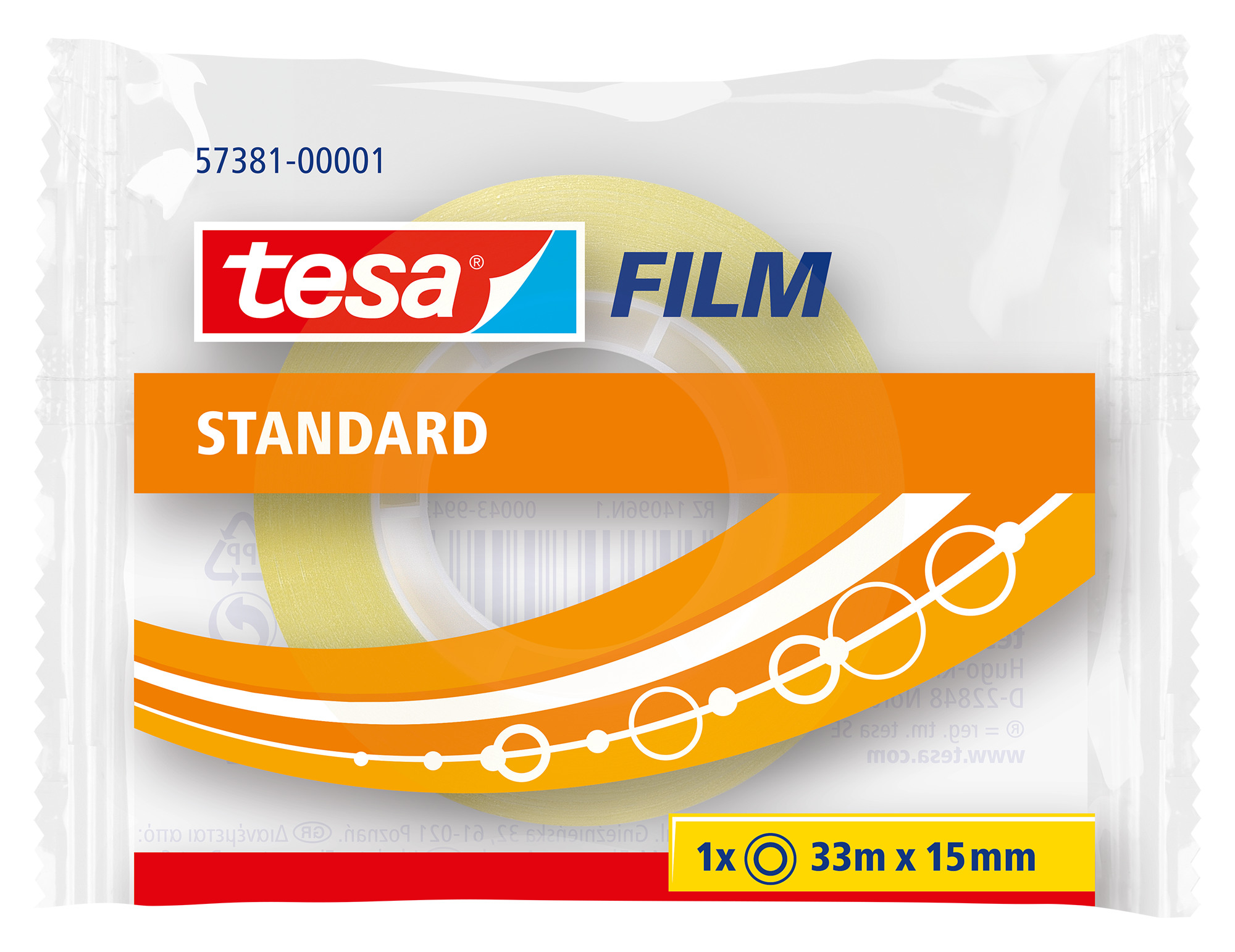 Klebeband 15mmx33m transparent TESA 573810000