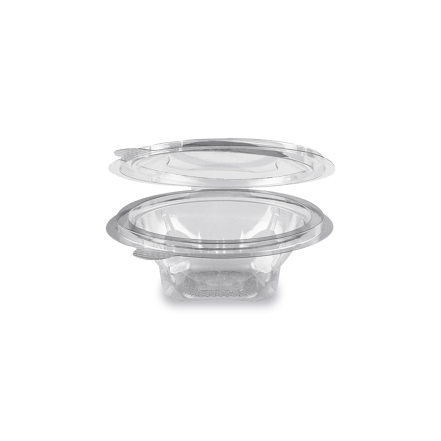 Rundbecher (rPET) mit Deckel klar 150ml - 50 Stück