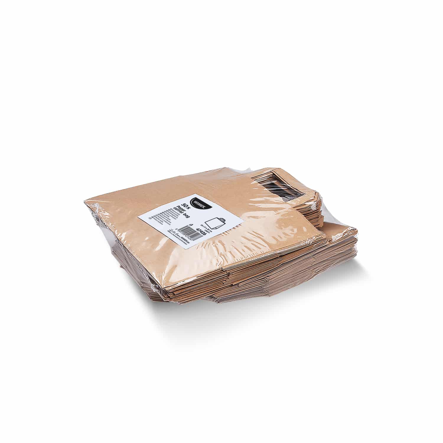 Papiertragetasche braun 26+17 x 25 cm - 50 Stück