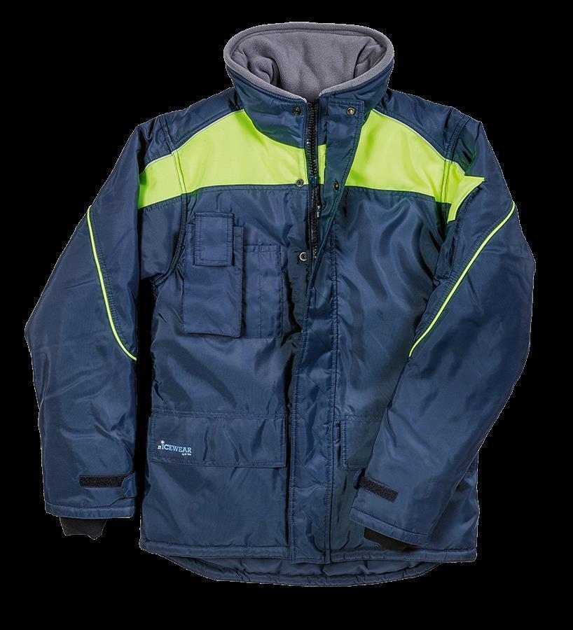 Tiefkühl-Jacke SIOEN TALAU, dunkelblau/leuchtgelb - Grösse XL