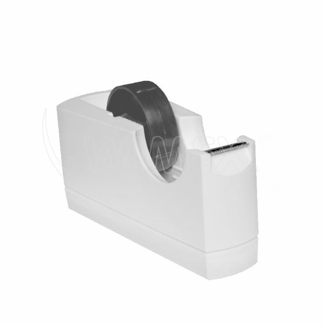 Klebeband-Tischabroller PS/FE weiss 25 mm Ø 125 mm, 1 Stück für Verpackung und Service