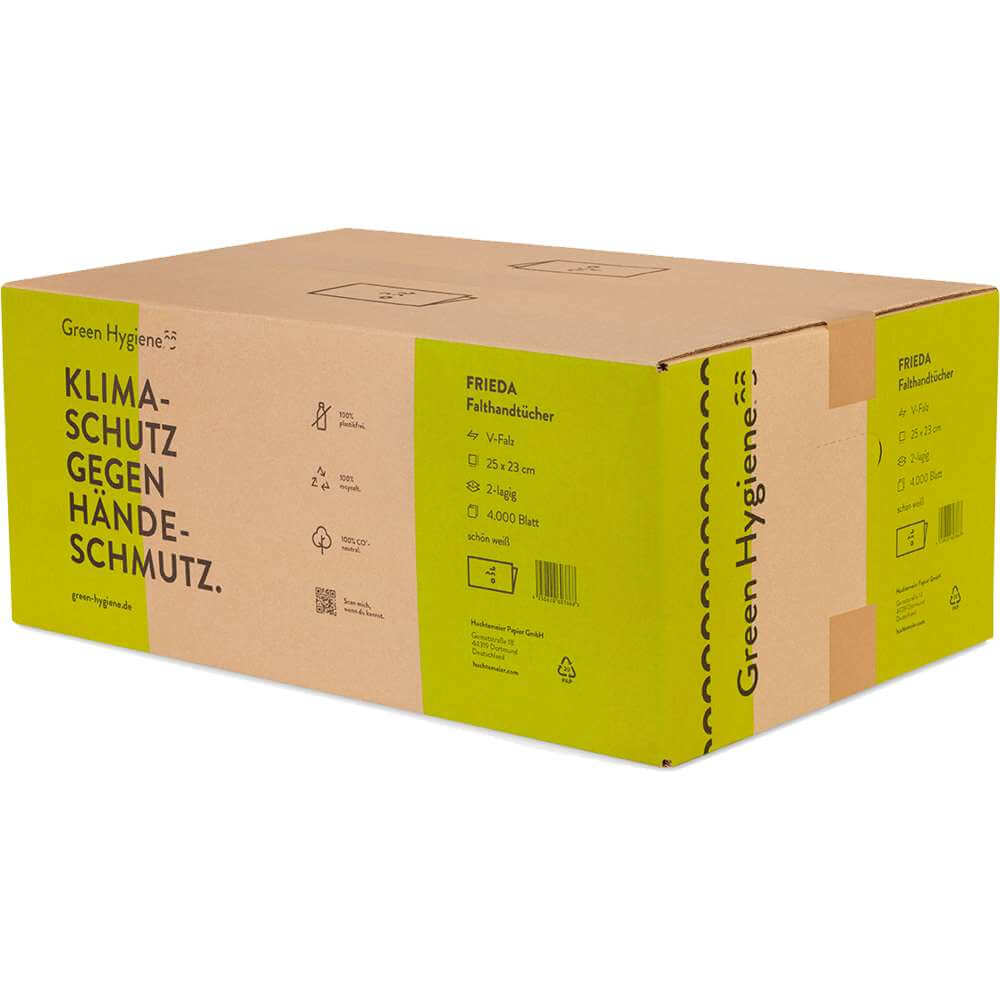 3000x Falthandtücher Z-Falz 2-lagig weiss