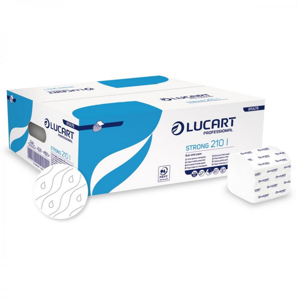 Lucart Toilettenpapier Strong Einzelblatt 2-lagig