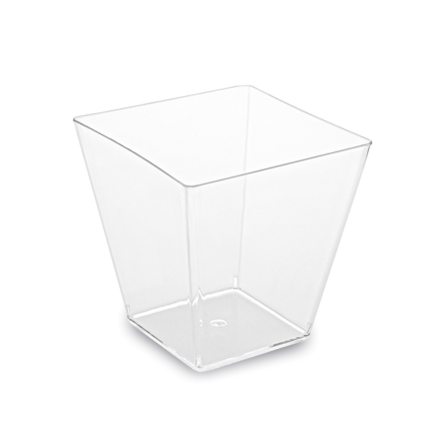 Fingerfood-Becher (PS) eckig glasklar 59 x 59 x 54 mm 100ml - 50 Stück