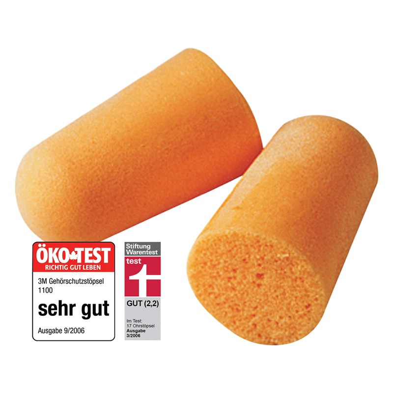 3M Einweg-Gehörschutzstöpsel 1100 - 200 Paar orange