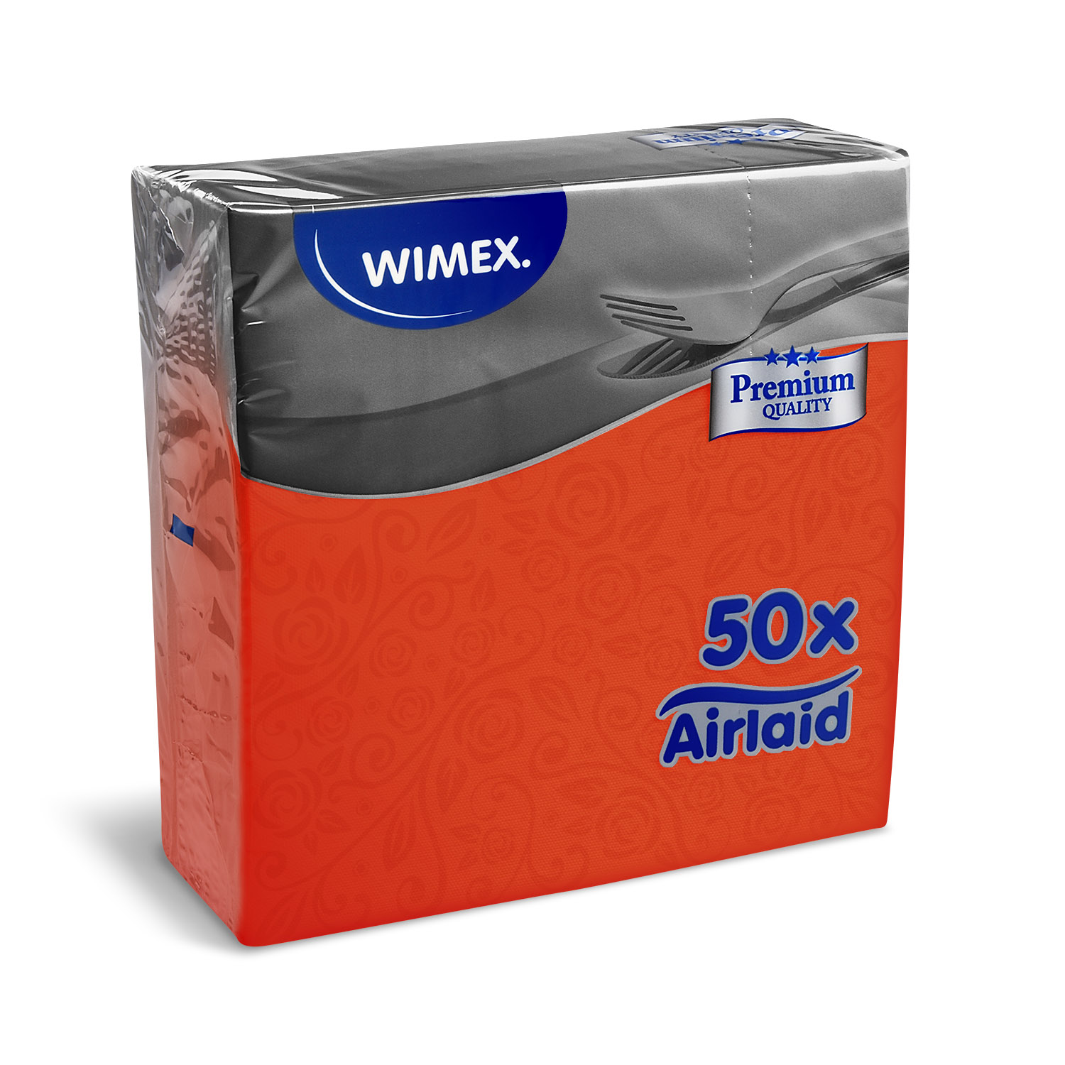 Serviette PREMIUM Dekor-R terrakotta 40 x 40 cm - 50 Stück