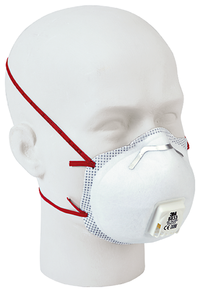 3M Atemschutzmaske 8833 - Klassik, Schutzstufe: FFP3 - 8833 - 1 Box à 10 Masken