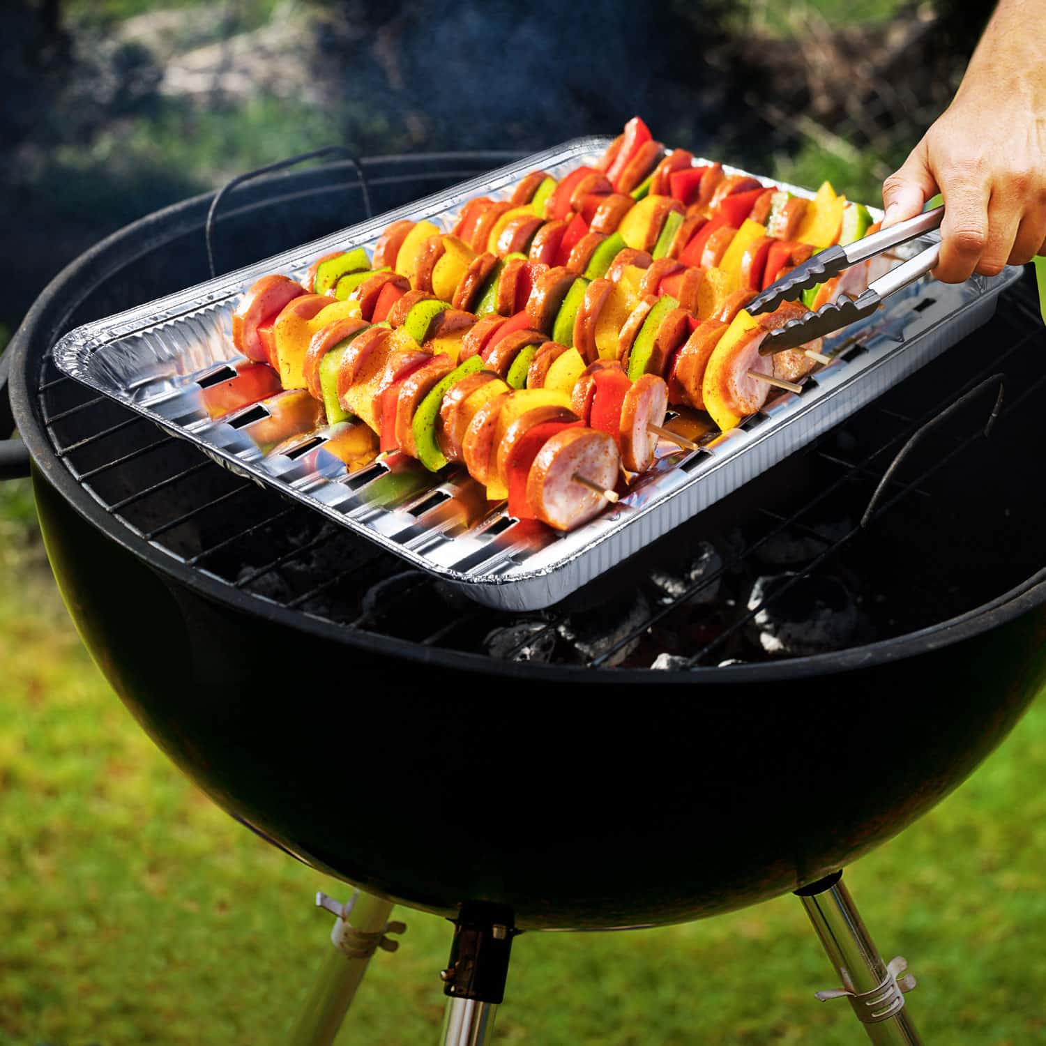 Grillpfanne (ALU) eckig 34 x 22 cm - 100 Stück