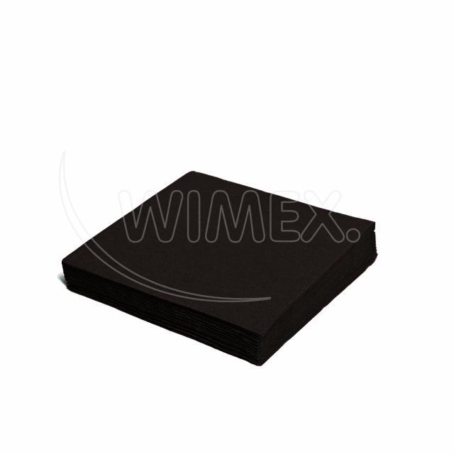 Serviette PAP FSC Mix 33 x 33 cm schwarz, 2-lagig, Packung mit 50 Stück