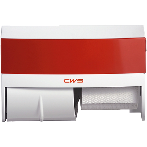 CWS Panel für Toilettenpapierspender Paradise mit Schloss Farbe: Rot