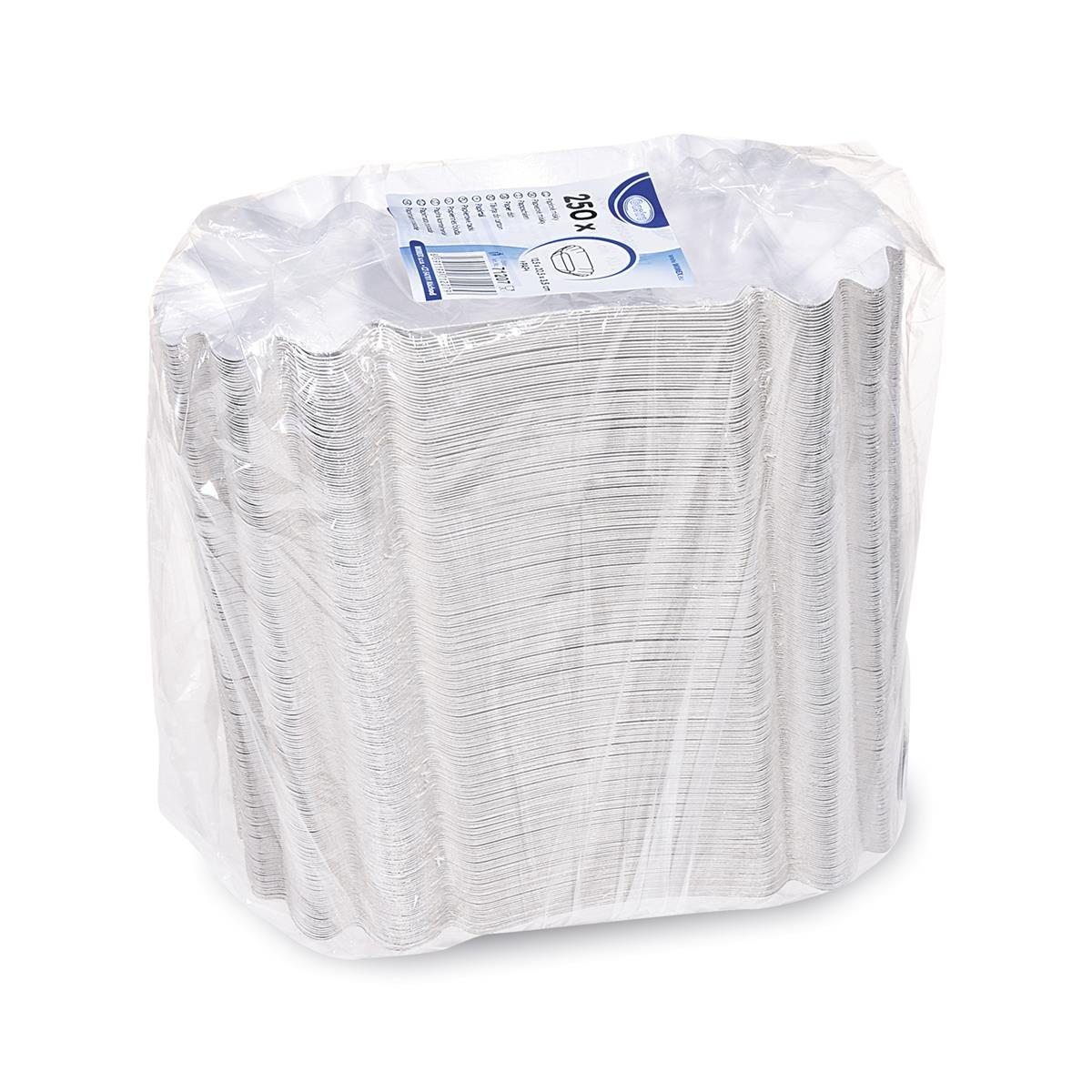 Pappschale oval weiß 20,5 x 12,5 x 3,5 cm - 250 Stück