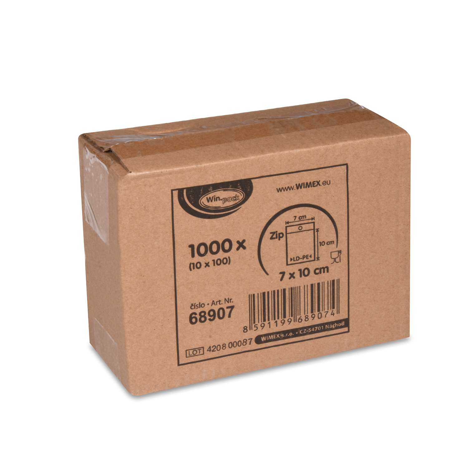 Schnellverschlussbeutel (LDPE) 7 x 10 cm - 1000 Stück