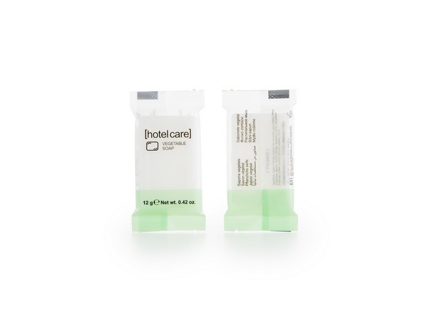 Rechteckige Seife "Hotel Care" 8 mm x 52 mm x 33 mm weiss im Flow Pack