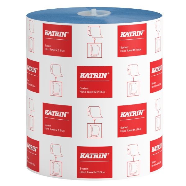 Katrin 460263 Classic System-Handtuchrollen M2 blau 2-lagig, 130 Meter