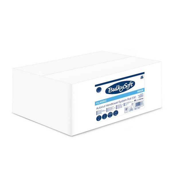 Handtuchrolle Autocut, Bulkysoft weiss, 2-lagig 19.2cm x 230lfm -6 Stück