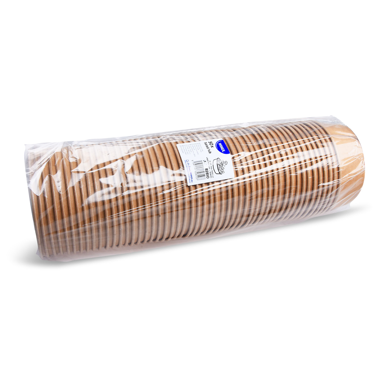 Salatschale (PAP,PE) kraft 185mm 1000ml - 50 Stück