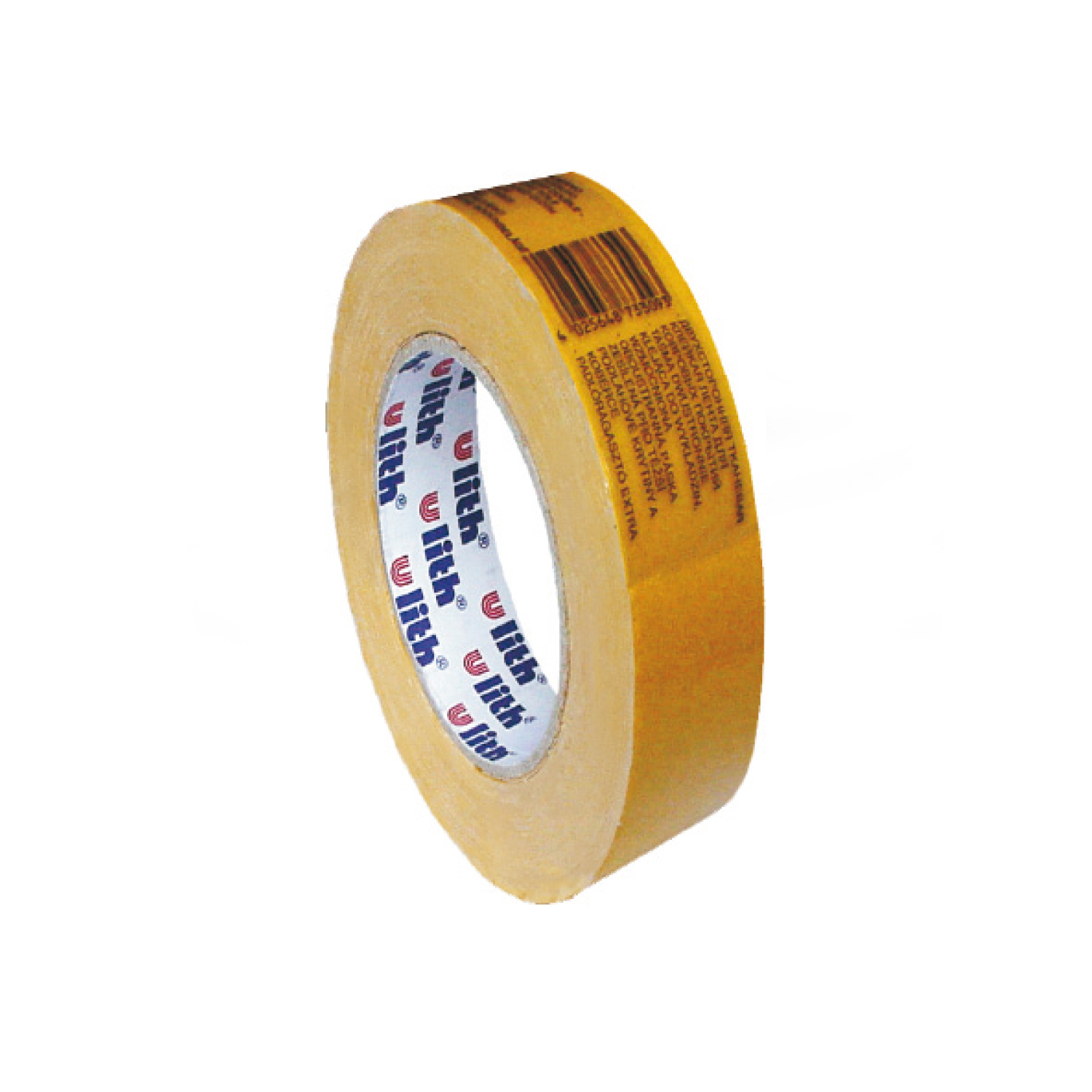 Klebeband PP beidseitig 25 mm x 25 m gelb, Packung mit 1 Rolle