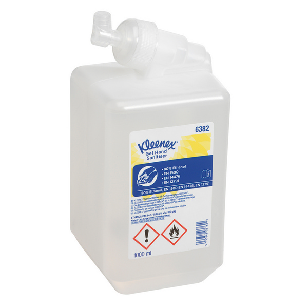 KLEENEX Händedesinfektionsgel, farblos - Patrone à 1000ml