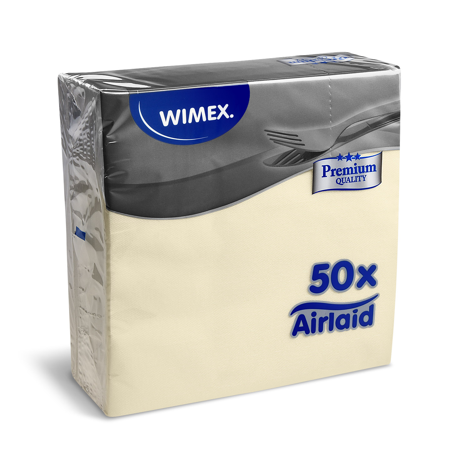 Airlaid Serviette PREMIUM champagner 40 x 40 cm - 50 Stück