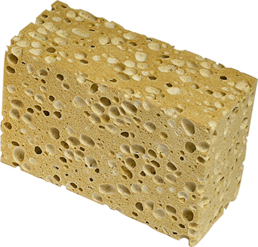 Grobreinigungsschwamm SPONTEX AZELLA 75, 146 x 96 x 60 mm, gelb