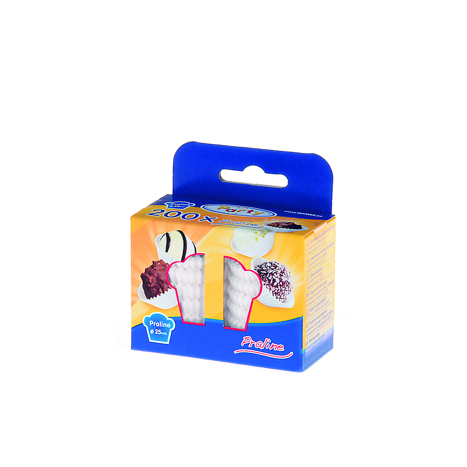 Pralinenkapsel (PAP) weiß 25 x 18 mm - 200 Stück