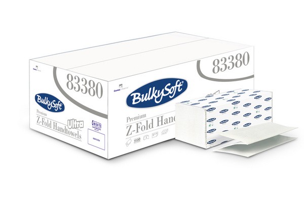 Faltpapier BulkySoft 83380 Premium Z-Falz 21,5x24cm 2-lagig Zellstoff