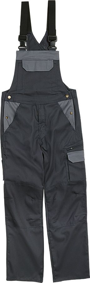 Latzhose PROGRESSO STRETCH, dunkelgrau/grau