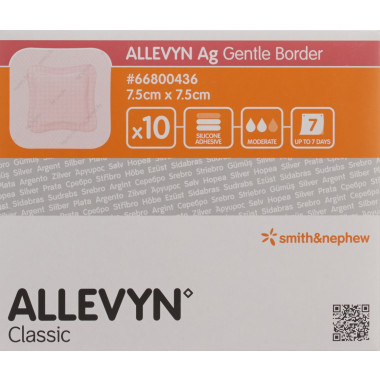 Allevyn Ag GB Wundverband 7.5x7.5cm 10 Stück
