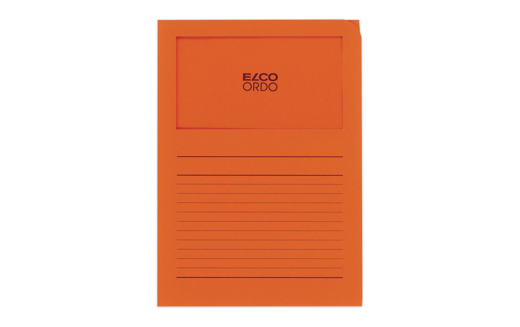 Organisationsmappen Ordo A4 orange, Fenster 10 Stück ELCO 73695.82