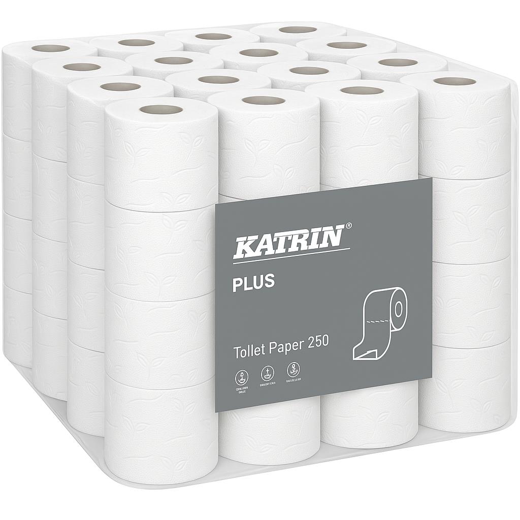 72 Rollen Katrin Plus Toilettenpapier 250 Soft - 3-lagig