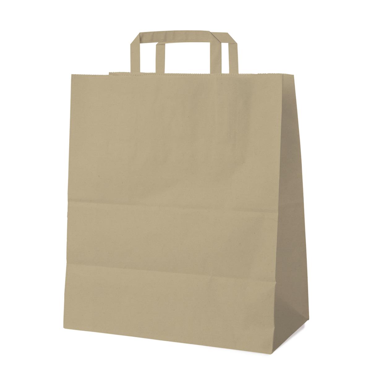 Papiertragetasche braun 40+16 x 45 cm - 200 Stück