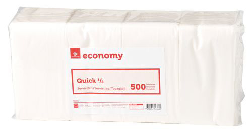 Economy Servietten Quick weiss 500 Stück NEUTRAL 992445
