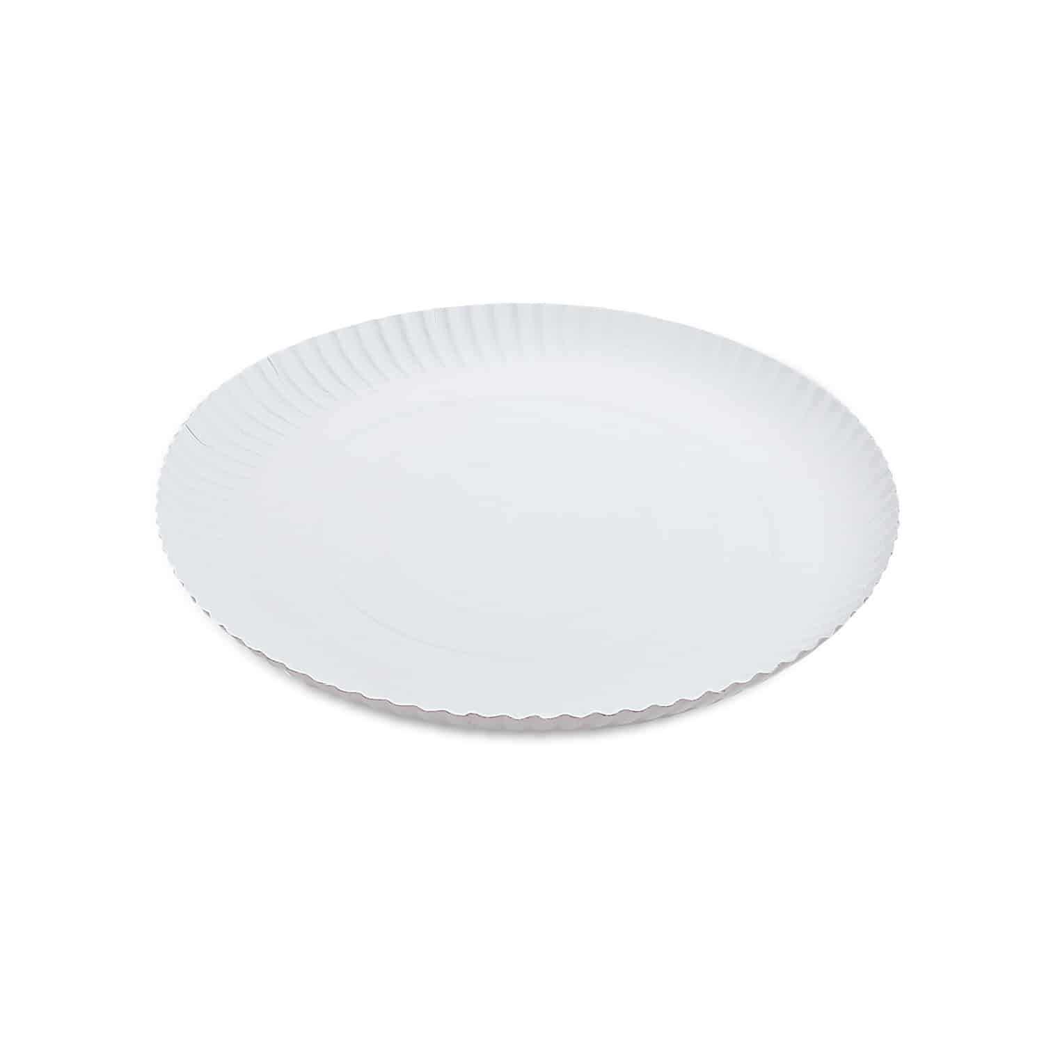 Pappteller tief weiß 28cm - 50 Stück