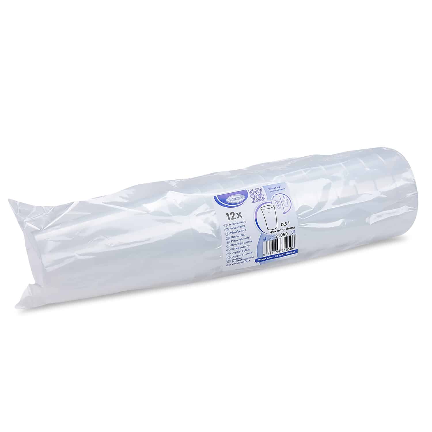 Pfandbecher (PP) extra-stark 93mm 0,5L - 12 Stück