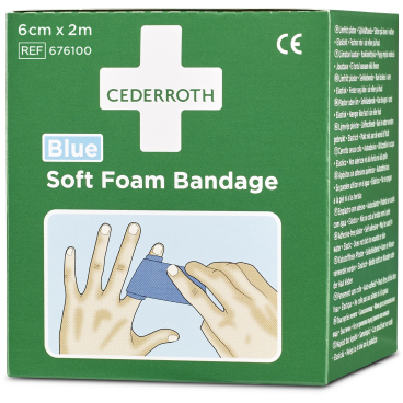 CEDERROTH Pflaster "Soft Foam Bandage", selbsthaftend, blau
