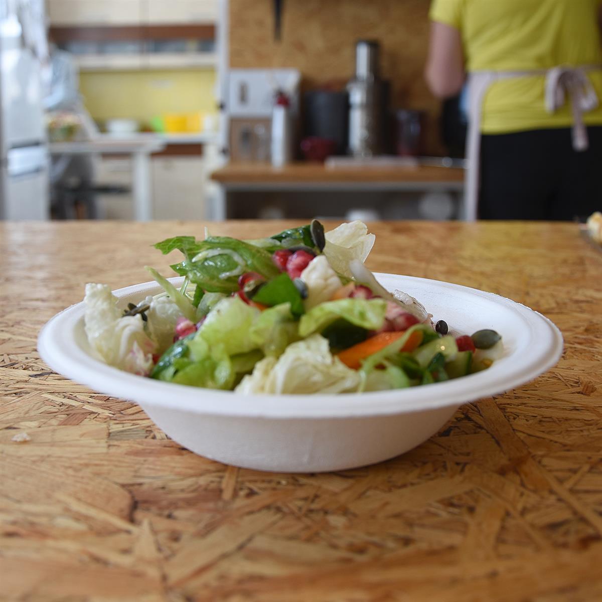 Schale Zuckerrohr-Bagasse 150mm 300ml - 50 Stück