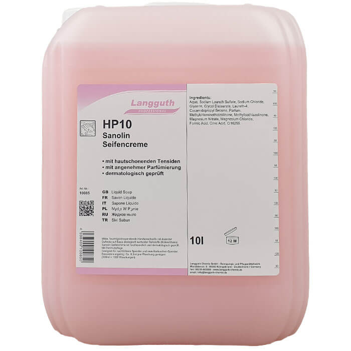 HP10 SANOLIN SEIFENCREME Handwaschseife 10 Liter