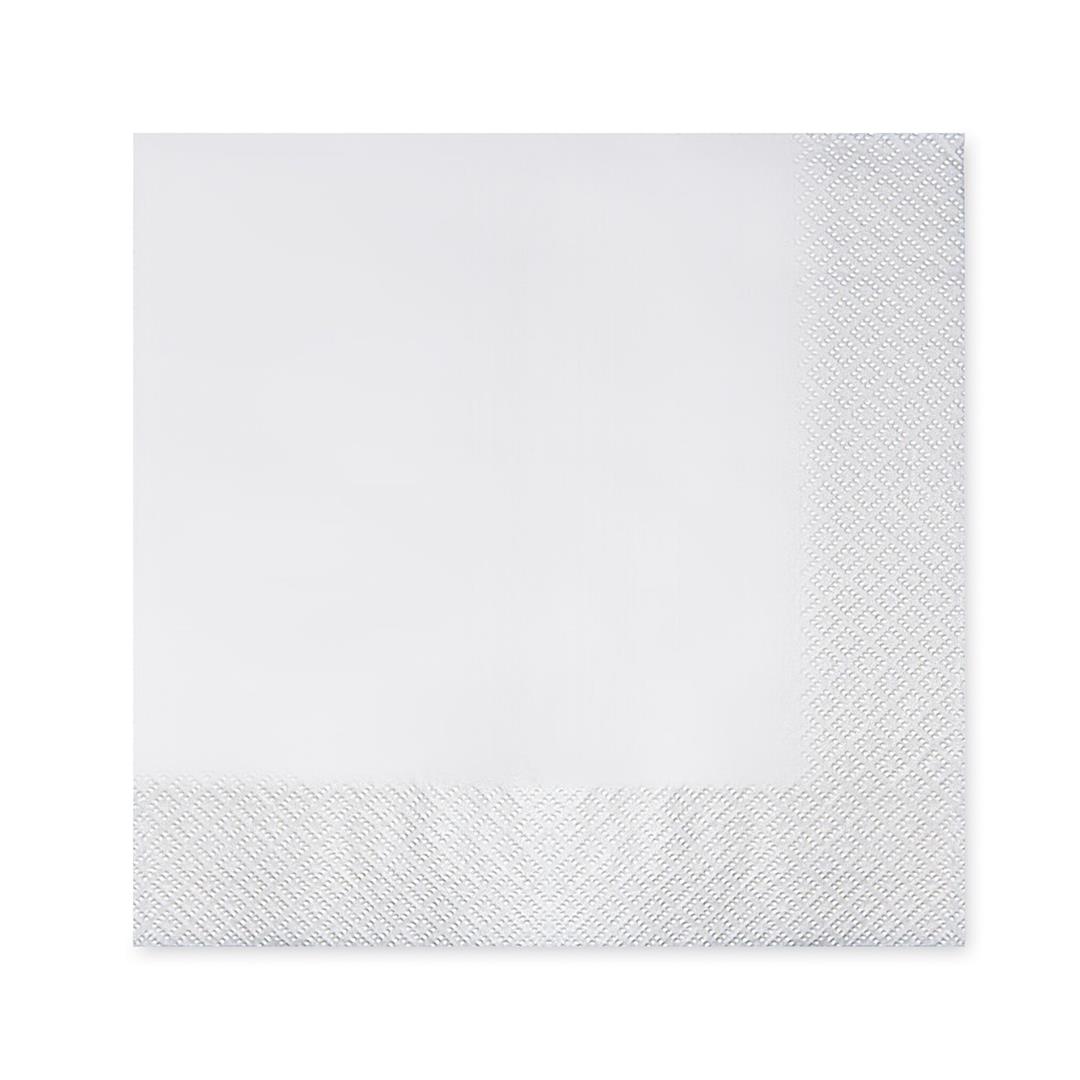 Serviette 2-lagig weiß 40 x 40 cm - 50 Stück