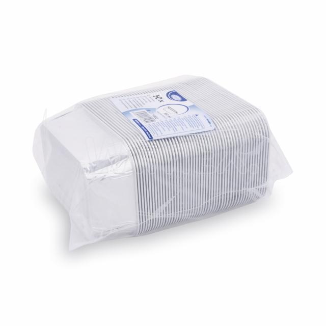 Schale (ALU) eckig 149 x 109 x 45 mm 550ml - 50 Stück