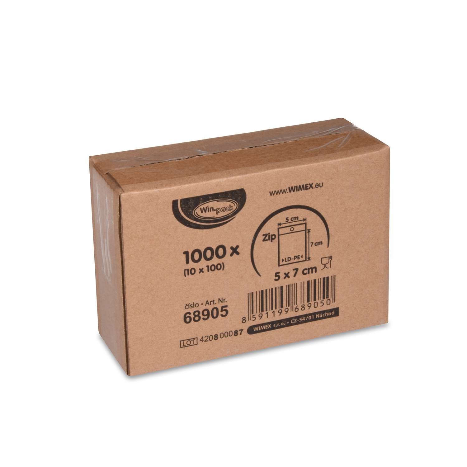 Schnellverschlussbeutel (LDPE) 5 x 7 cm - 1000 Stück