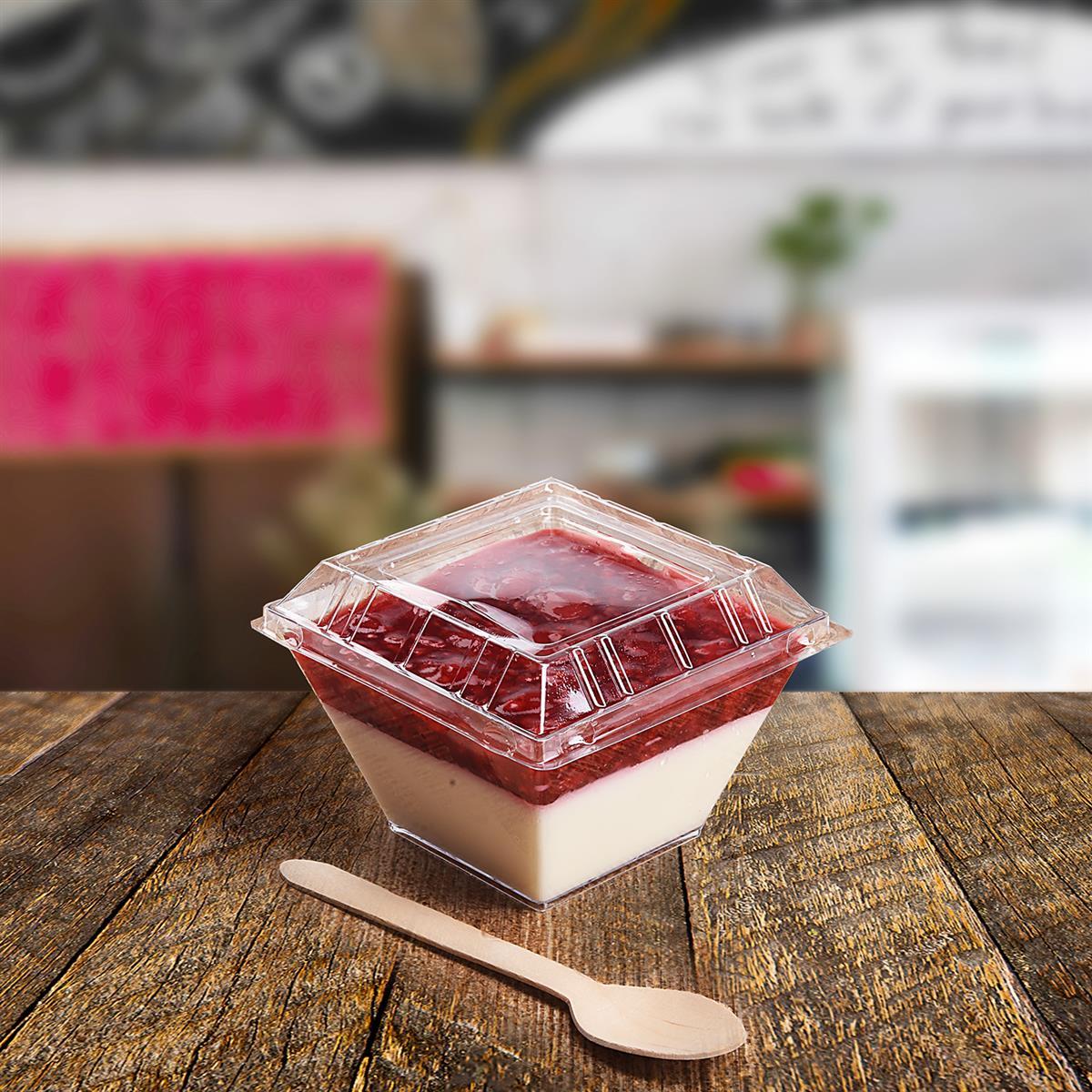 Deckel (PET) für Fingerfood-Becher 66351 - 20 Stück