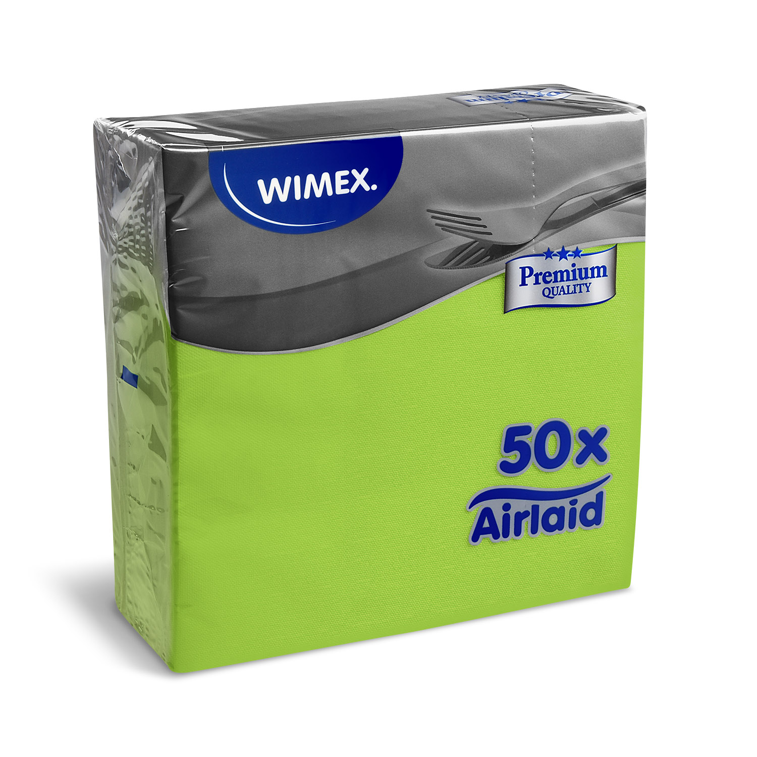 Airlaid Serviette PREMIUM gelbgrün 40 x 40 cm - 50 Stück