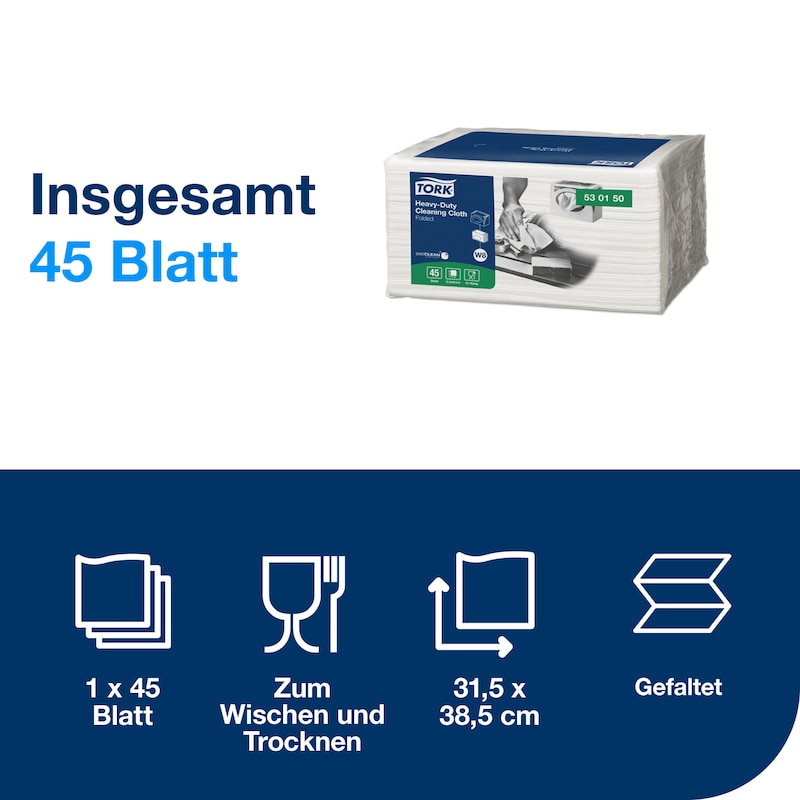 TORK-530150 Extra Starke Reinigungstücher - W8