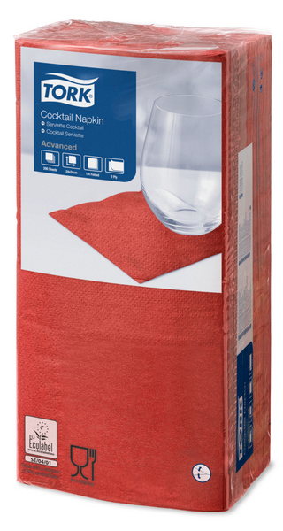 TORK-477826 Cocktailservietten Rot -