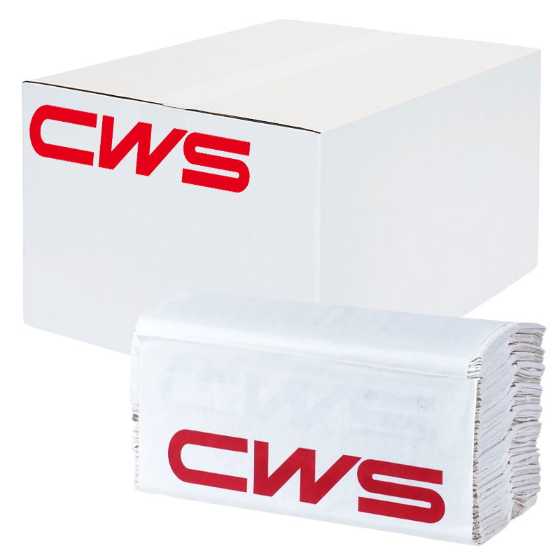 CWS 272300 C-Falz Faltpapier Frottee Extra 2-lagig hochweiss – Karton à 2’880 Blatt