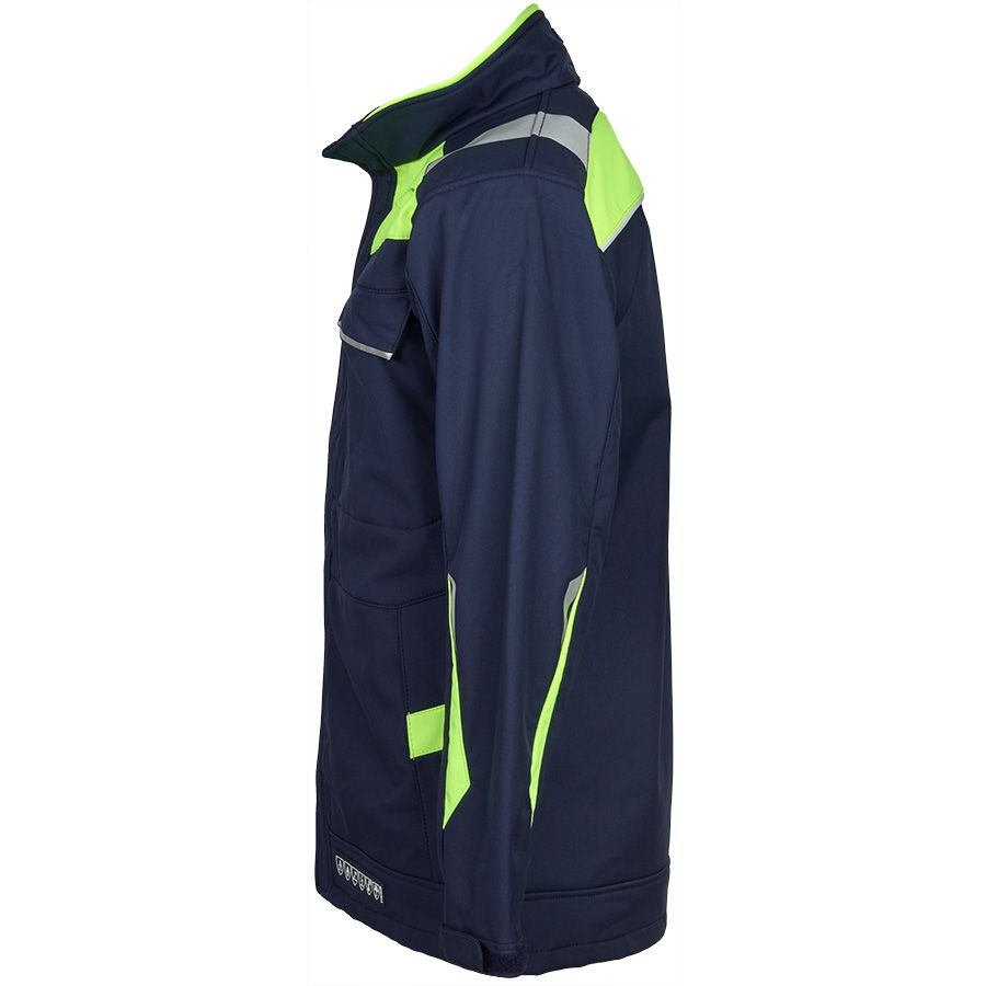 Softshelljacke SIOEN UMIAT, dunkelblau/leuchtgelb