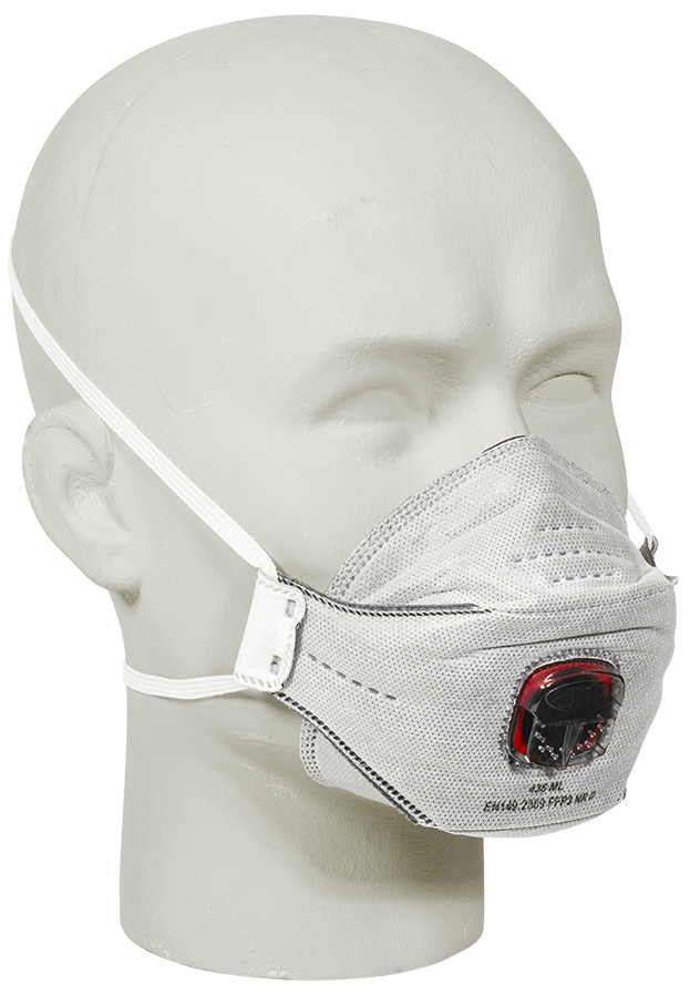 JSP 436 ML SPRINGFIT FFP3 Aktivkohle mit Thypon Ventil - 1 Box à 10 Masken