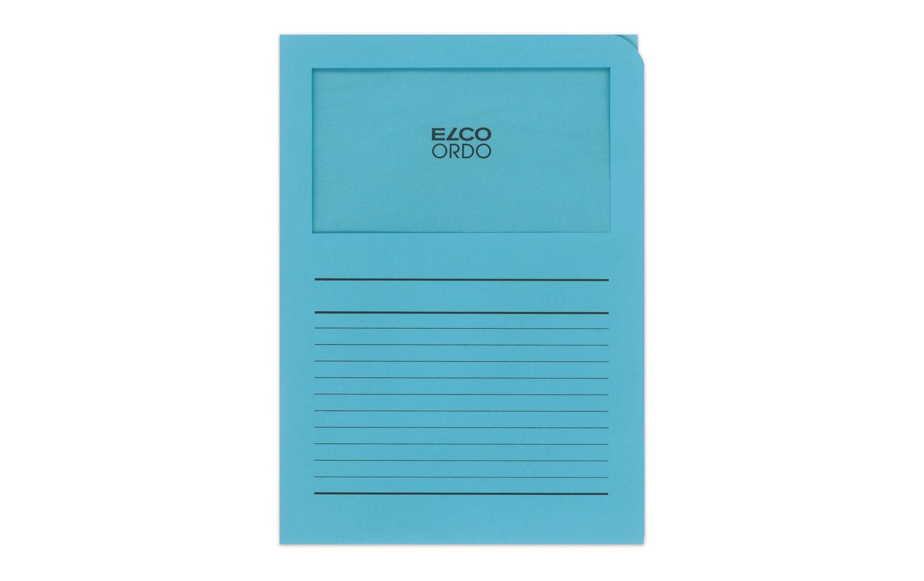 Organisationsmappen Ordo A4 blau, Fenster 10 Stück ELCO 73695.31